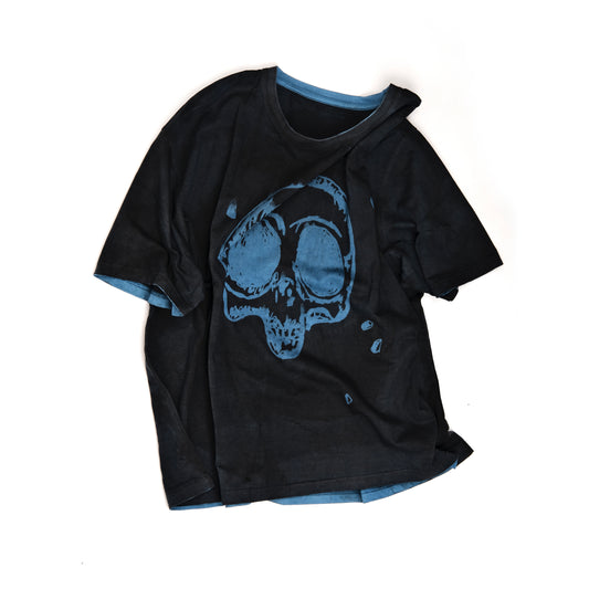 Skull head in “Neon indigo”