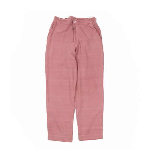 Straight comfort fitted trousers in Mint pink