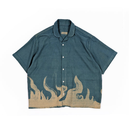 Vintage Flame shirt in “Forest green”